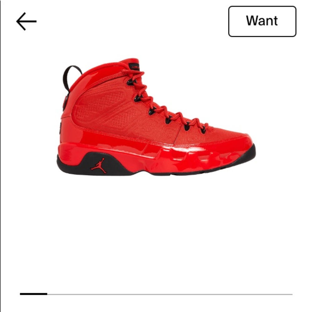 Authentic Empty Box Air Jordan 9 Retro “Chile Red”.